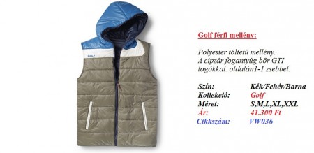 Golf férfi mellény